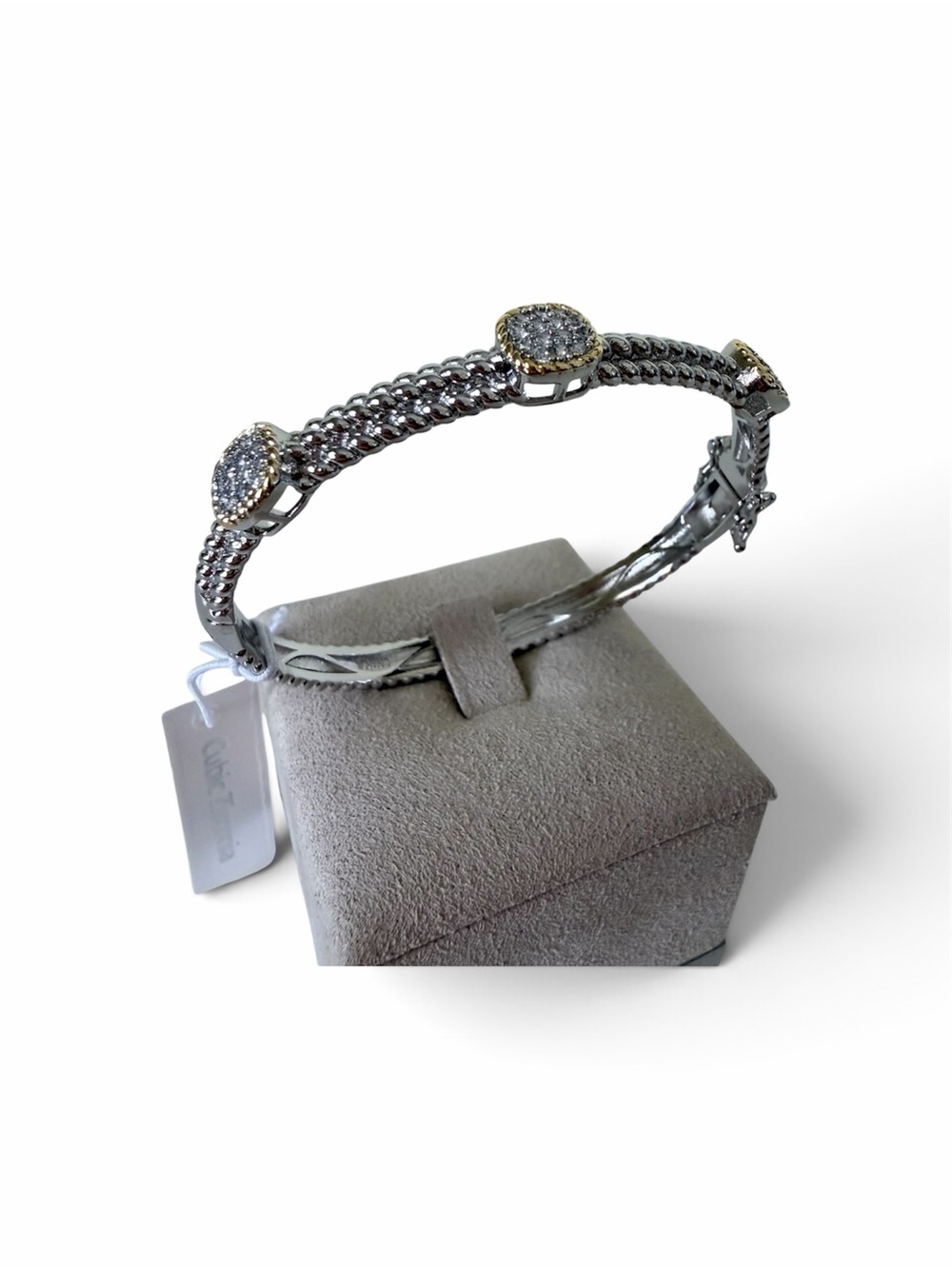 Silver Plated & Cubic Zirconia Bracelet